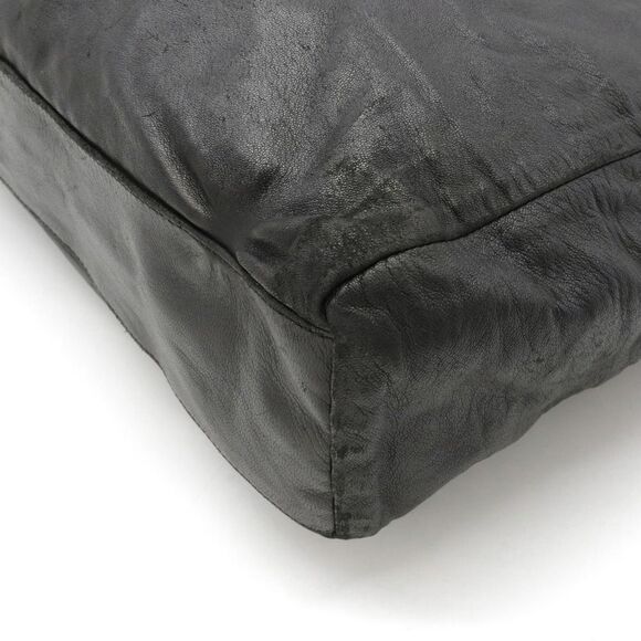 Prada Shoulder Bag Drawstring Type Tote Bag Nappa Leather Nero Black - Picture 3 of 6